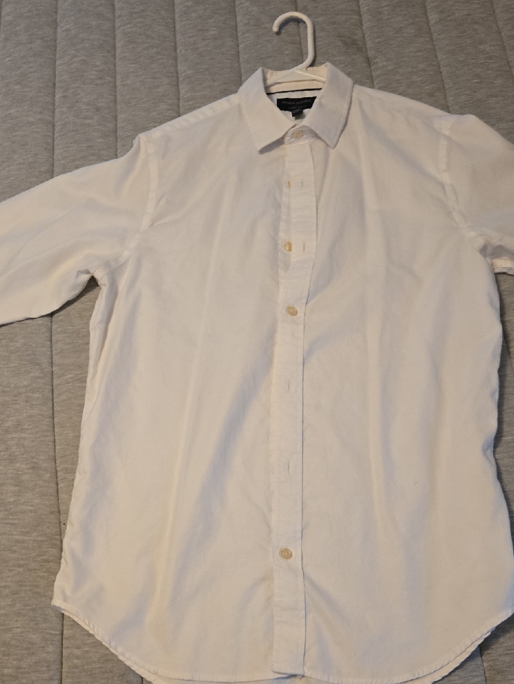 Banana Republic Men's White Button-Up Dress Shirt